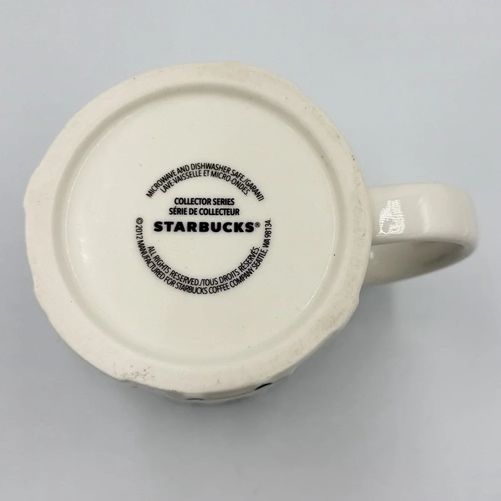 2012 Starbucks NEW YORK CITY Mug Collectors Series Relief Skyline Taxi 16oz 3D